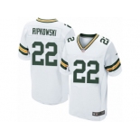 Men's Nike Green Bay Packers #22 Aaron Ripkowski Elite White NFL Jersey