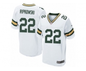 Men's Nike Green Bay Packers #22 Aaron Ripkowski Elite White NFL Jersey