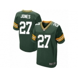 Men's Nike Green Bay Packers #27 Josh Jones Elite Green Team Color NFL Jersey