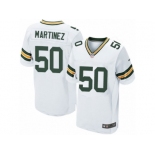 Men's Nike Green Bay Packers #50 Blake Martinez Elite White NFL Jersey