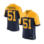 Men's Nike Green Bay Packers #51 Kyler Fackrell Elite Navy Blue Alternate NFL Jersey