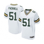 Men's Nike Green Bay Packers #51 Kyler Fackrell Elite White NFL Jersey