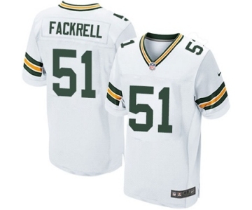 Men's Nike Green Bay Packers #51 Kyler Fackrell Elite White NFL Jersey