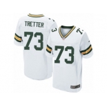 Men's Nike Green Bay Packers #73 JC Tretter Elite White NFL Jersey