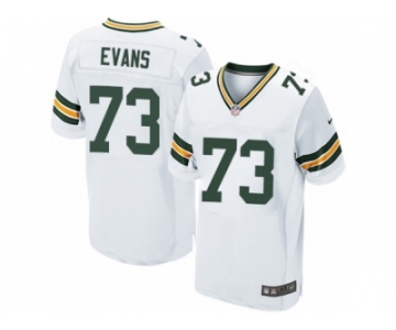 Men's Nike Green Bay Packers #73 Jahri Evans Elite White NFL Jersey