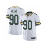 Men's Nike Green Bay Packers #90 Montravius Adams Elite White Rush NFL Jersey