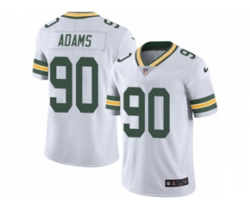 Men's Nike Green Bay Packers #90 Montravius Adams Elite White Rush NFL Jersey