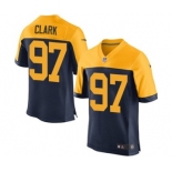 Men's Nike Green Bay Packers #97 Kenny Clark Elite Navy Blue Alternate NFL Jersey