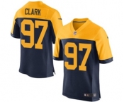 Men's Nike Green Bay Packers #97 Kenny Clark Elite Navy Blue Alternate NFL Jersey