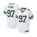 Men's Nike Green Bay Packers #97 Kenny Clark Elite White NFL Jersey