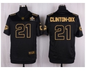 Nike Green Bay Packers #21 Ha Ha Clinton-Dix Black Pro Line Gold Collection Jersey[Elite]