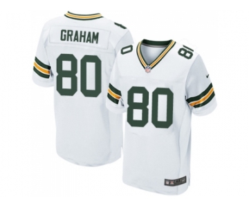 Nike Green Bay Packers #80 Jimmy Graham White Men Stitched NFL Elite Jersey