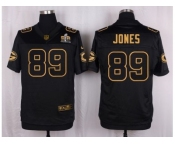 Nike Green Bay Packers #89 James Jones Black Pro Line Gold Collection Jersey[Elite]