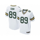 Nike Green Bay Packers #89 Jared Cook White Men's Stitched NFL Elite Jersey