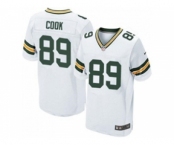 Nike Green Bay Packers #89 Jared Cook White Men's Stitched NFL Elite Jersey