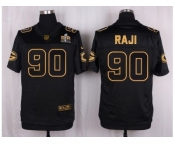 Nike Green Bay Packers #90 B.J. Raji Black Pro Line Gold Collection Jersey[Elite]