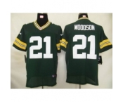 Nike nfl jerseys green bay packers #21 woodson green[Elite]