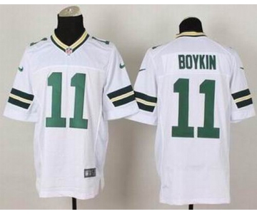 nike nfl jerseys green bay packers #11 boykin white[Elite]