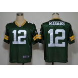 nike nfl jerseys green bay packers #12 aaron rodgers green[elite]