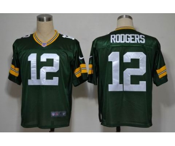 nike nfl jerseys green bay packers #12 aaron rodgers green[elite]