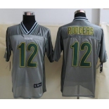 nike nfl jerseys green bay packers #12 aaron rodgers grey[Elite vapor]