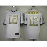 nike nfl jerseys green bay packers #12 aaron rodgers white[Elite drift fashion]