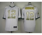 nike nfl jerseys green bay packers #12 aaron rodgers white[Elite drift fashion]