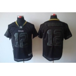 nike nfl jerseys green bay packers #12 rodgers black[Elite lights out]