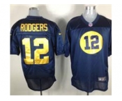 nike nfl jerseys green bay packers #12 rodgers blue[elite]