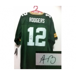 nike nfl jerseys green bay packers #12 rodgers green[Elite signature]