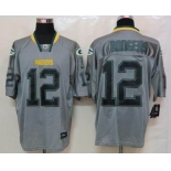 nike nfl jerseys green bay packers #12 rodgers grey[Elite lights out]