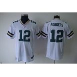 nike nfl jerseys green bay packers #12 rodgers white[elite]