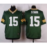 nike nfl jerseys green bay packers #15 starr green[Elite]