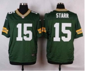 nike nfl jerseys green bay packers #15 starr green[Elite]