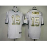 nike nfl jerseys green bay packers #15 starr white[Elite drift fashion]