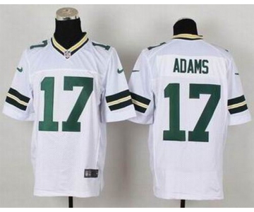 nike nfl jerseys green bay packers #17 adams white[Elite]