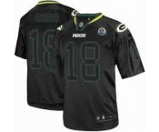 nike nfl jerseys green bay packers #18 cobb black[Elite lights out 50th Patch]