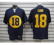 nike nfl jerseys green bay packers #18 cobb blue[Elite]