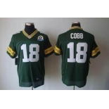 nike nfl jerseys green bay packers #18 cobb green[Elite 50th Patch]