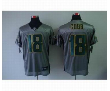 nike nfl jerseys green bay packers #18 cobb grey[Elite shadow]