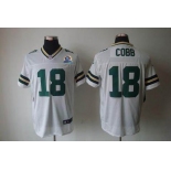 nike nfl jerseys green bay packers #18 cobb white[Elite 50th Patch]