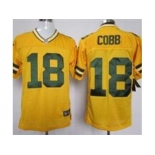 nike nfl jerseys green bay packers #18 cobb yellow[Elite]