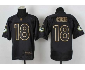 nike nfl jerseys green bay packers #18 randall cobb black[Elite gold lettering fashion]