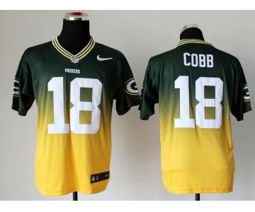 nike nfl jerseys green bay packers #18 randall cobb green-yellow[Elite drift fashion][second version]