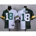 nike nfl jerseys green bay packers #18 randall cobb whith-green[Elite split]