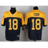 nike nfl jerseys green bay packers #18 randall cobb yellow-blue[Elite]