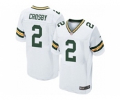 nike nfl jerseys green bay packers #2 mason crosby white[Elite]