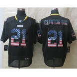 nike nfl jerseys green bay packers #21 clinton-dix black[Elite USA flag fashion][clinton-dix]