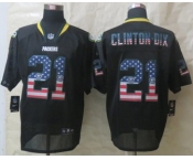 nike nfl jerseys green bay packers #21 clinton-dix black[Elite USA flag fashion][clinton-dix]