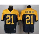 nike nfl jerseys green bay packers #21 clinton-dix yellow-blue[Elite]